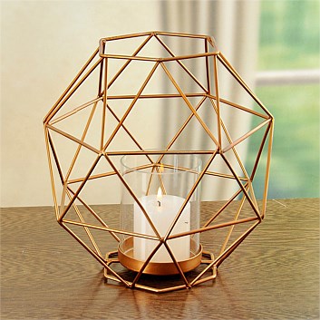 Picture of Geometric Gold Candle Holder